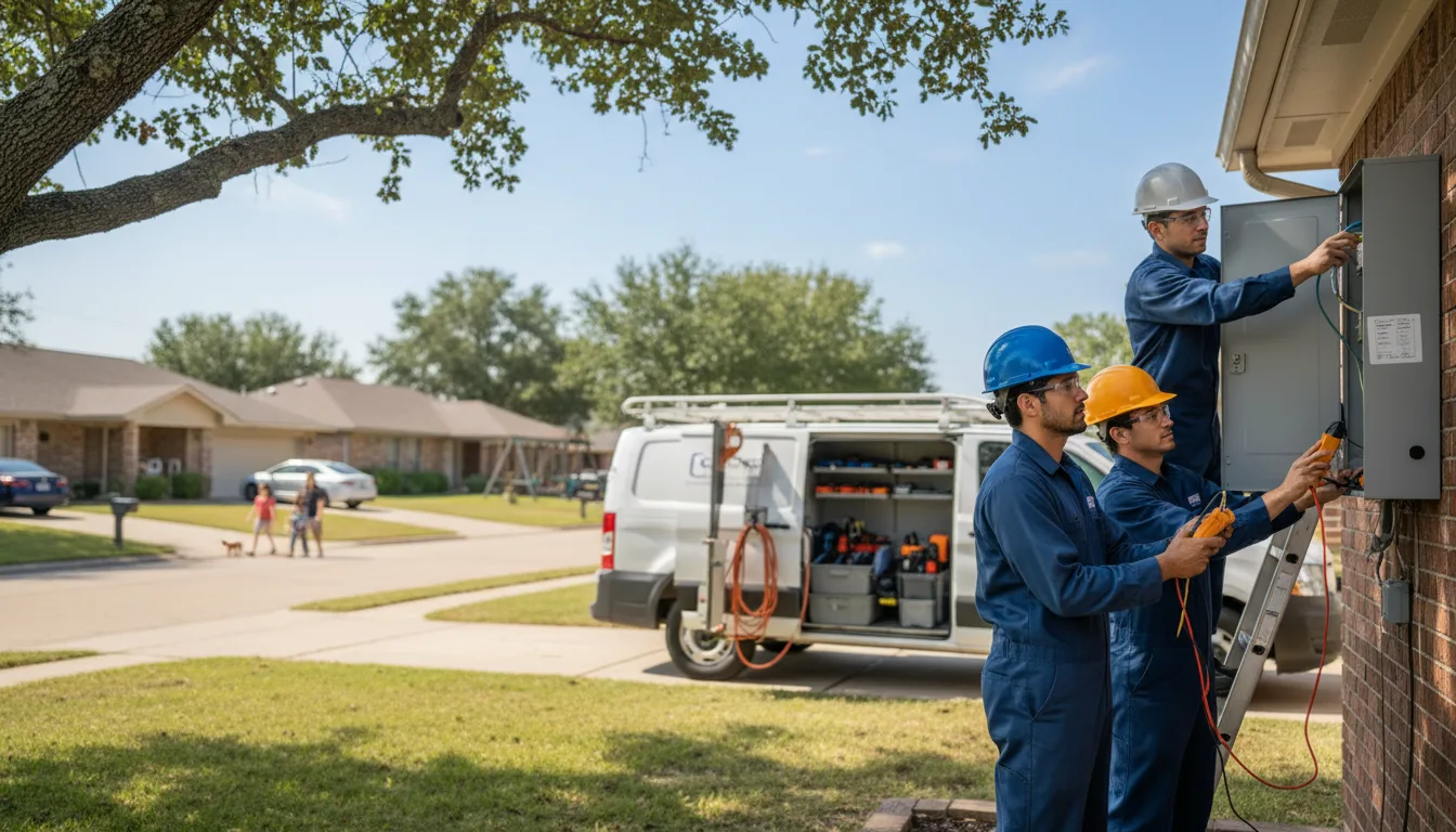 Certified electrician providing emergency electrical services in Hensel, ND